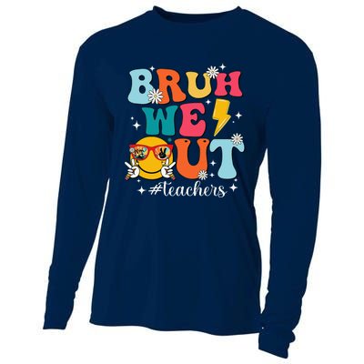 Cute Bruh We Out End Of School Year Teacher Summer Teachers Cooling Performance Long Sleeve Crew