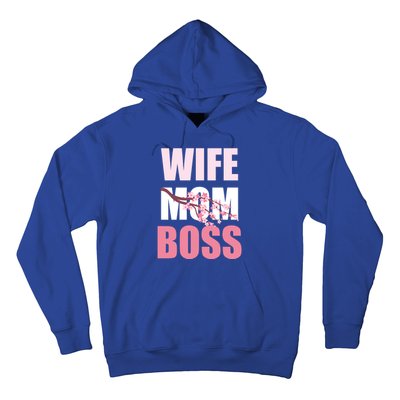 Cherry Blossom Wife Mother Boss Sakura Mothers Day Funny Mom Gift Hoodie