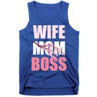 Cherry Blossom Wife Mother Boss Sakura Mothers Day Funny Mom Gift Tank Top