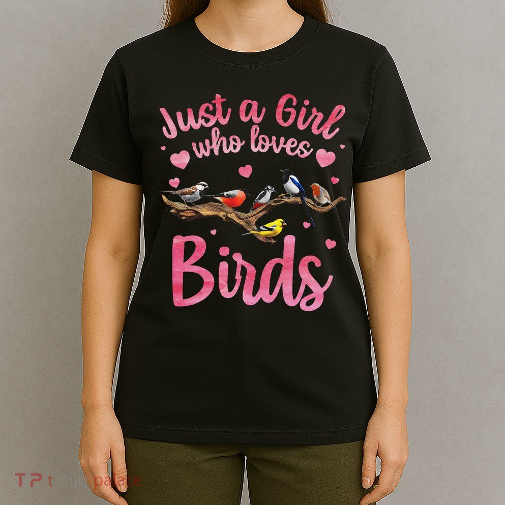 Cool Bird Watcher Art For Women Birding Nerd Birder T-Shirt