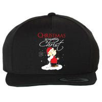 Christmas Begins With Christ Xmas Gift Holiday Costume Wool Snapback Cap