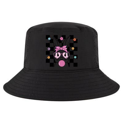 Cute Bunny With Bandana Heart Glasses Bubblegum Easter Day Gift Cool Comfort Performance Bucket Hat