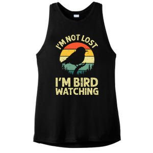 Cool Bird Watching Design Bird Watcher Birder Ladies PosiCharge Tri-Blend Wicking Tank