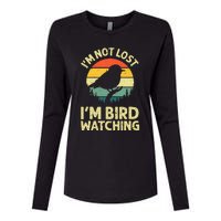 Cool Bird Watching Design Bird Watcher Birder Womens Cotton Relaxed Long Sleeve T-Shirt