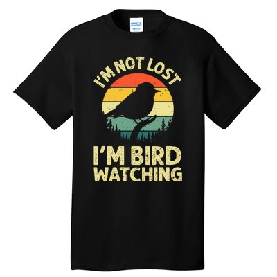 Cool Bird Watching Design Bird Watcher Birder Tall T-Shirt