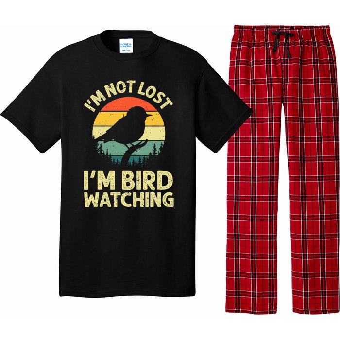 Cool Bird Watching Design Bird Watcher Birder Pajama Set