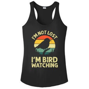 Cool Bird Watching Design Bird Watcher Birder Ladies PosiCharge Competitor Racerback Tank