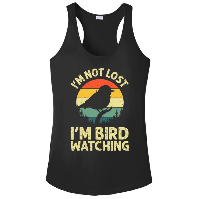 Cool Bird Watching Design Bird Watcher Birder Ladies PosiCharge Competitor Racerback Tank