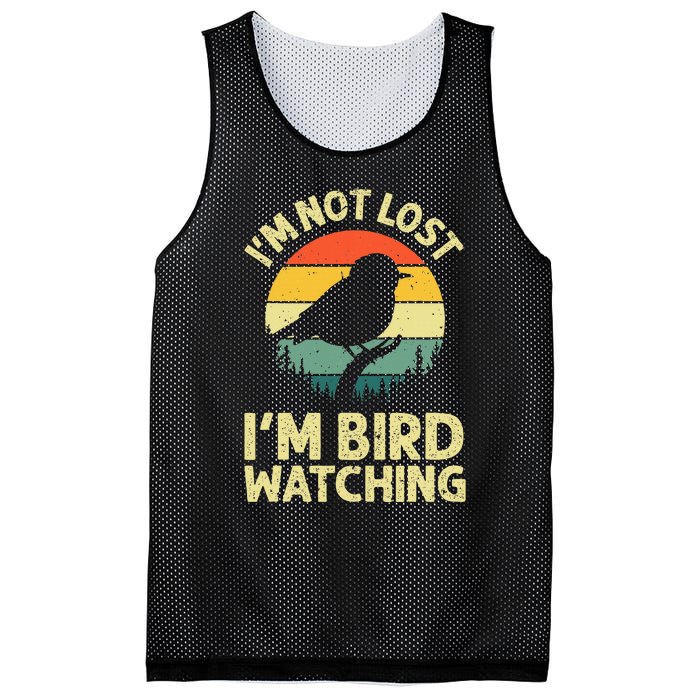 Cool Bird Watching Design Bird Watcher Birder Mesh Reversible Basketball Jersey Tank