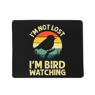 Cool Bird Watching Design Bird Watcher Birder Mousepad