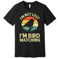 Cool Bird Watching Design Bird Watcher Birder Premium T-Shirt