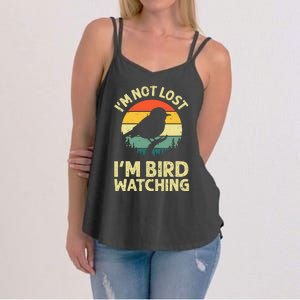 Cool Bird Watching Design Bird Watcher Birder Women's Strappy Tank