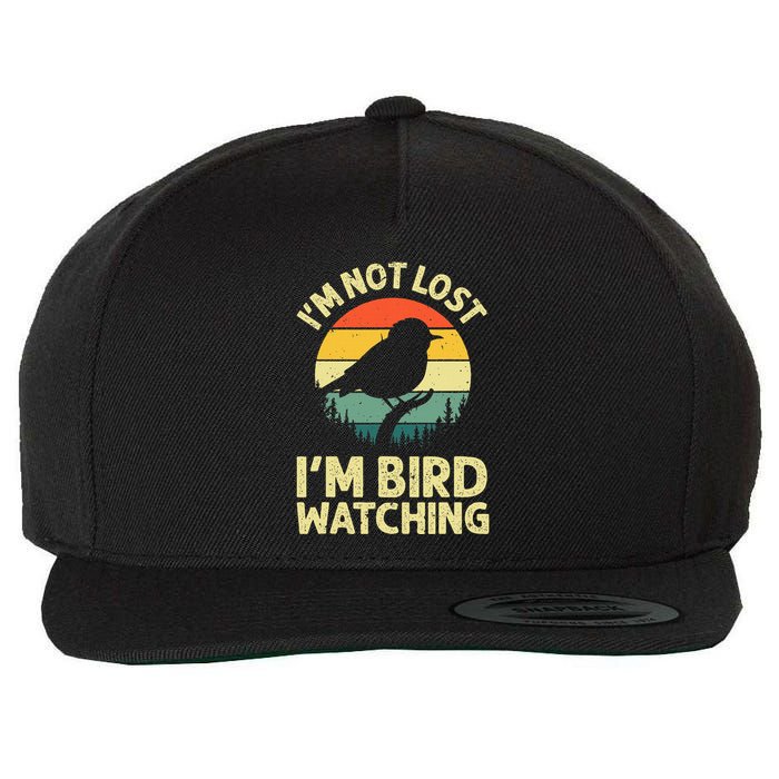Cool Bird Watching Design Bird Watcher Birder Wool Snapback Cap