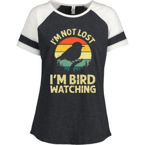 Cool Bird Watching Design Bird Watcher Birder Enza Ladies Jersey Colorblock Tee