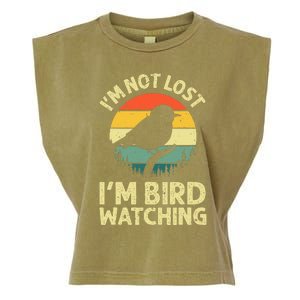 Cool Bird Watching Design Bird Watcher Birder Garment-Dyed Women's Muscle Tee