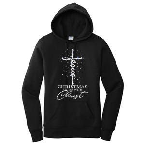 Christmas Begin With Christ Jesus Christian Jesus Xmas Gifts Women's Pullover Hoodie