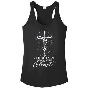 Christmas Begin With Christ Jesus Christian Jesus Xmas Gifts Ladies PosiCharge Competitor Racerback Tank