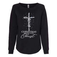 Christmas Begin With Christ Jesus Christian Jesus Xmas Gifts Womens California Wash Sweatshirt