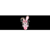 Cute Bunny With Leopard Glasses Bubblegum Easter Day Bumper Sticker