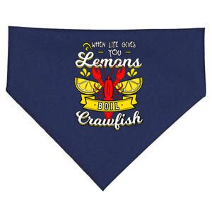 Crawfish Boil When Life Gives You Lemons Crayfish Festival USA-Made Doggie Bandana