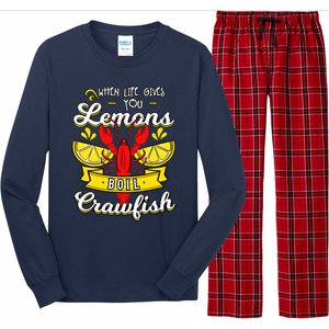 Crawfish Boil When Life Gives You Lemons Crayfish Festival Long Sleeve Pajama Set