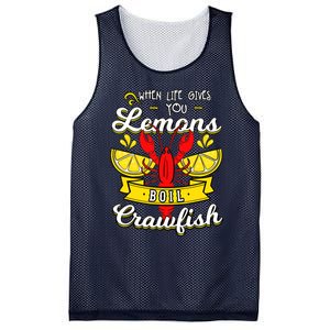 Crawfish Boil When Life Gives You Lemons Crayfish Festival Mesh Reversible Basketball Jersey Tank