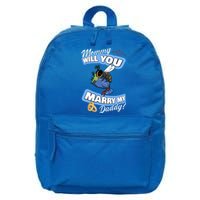 Cute Bee Wedding Offer Mommy Will You Marry My Daddy Great Gift 16 in Basic Backpack