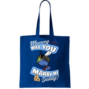 Cute Bee Wedding Offer Mommy Will You Marry My Daddy Great Gift Tote Bag