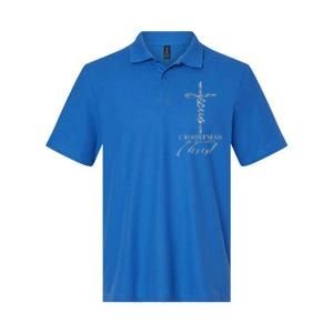 Christmas Begins With Christ Jesus Faithful Christian Light Softstyle Adult Sport Polo