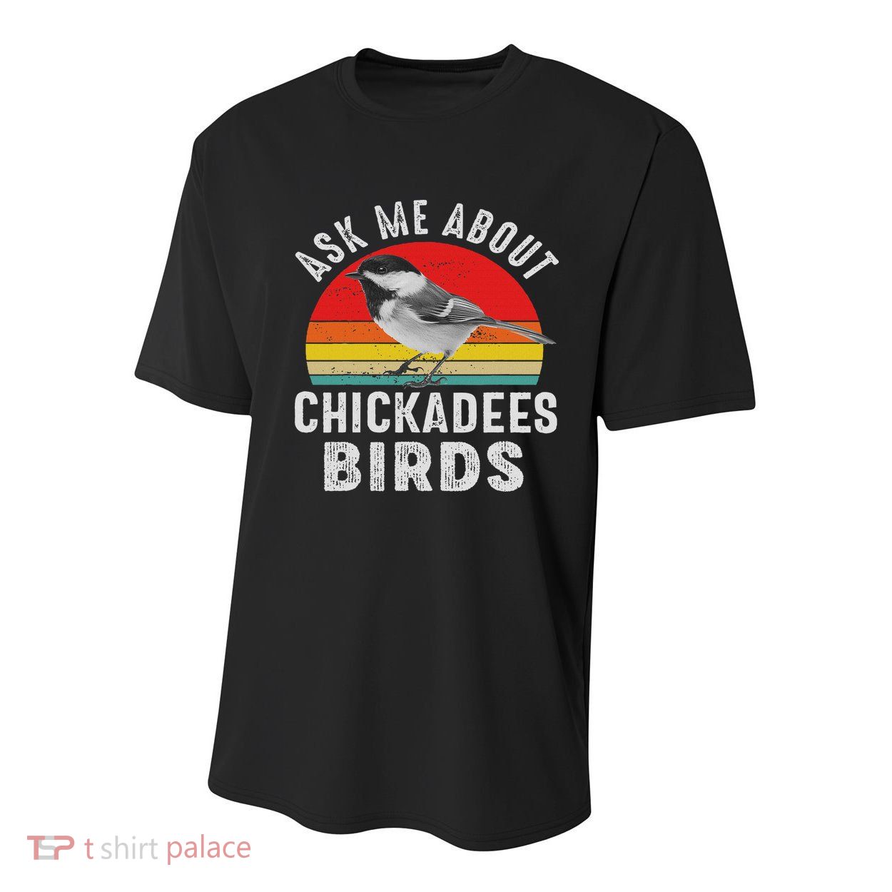 Chickadee Bird Women Daughter Mom Lover Birdwatching Youth Performance Sprint T-Shirt