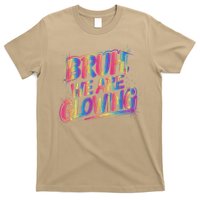 Colorful Bruh We Are Glowing Matching Family Birthday Party T-Shirt