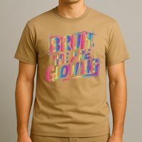 Colorful Bruh We Are Glowing Matching Family Birthday Party T-Shirt