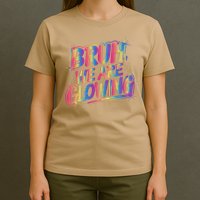 Colorful Bruh We Are Glowing Matching Family Birthday Party T-Shirt