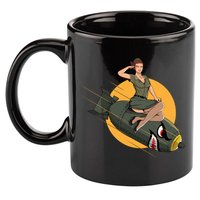Cherry Bomb WW2 Pin Up Girl 11oz C Handle Ceramic Mug