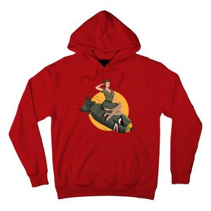 Cherry Bomb WW2 Pin Up Girl Hoodie