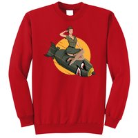 Cherry Bomb WW2 Pin Up Girl Sweatshirt