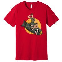 Cherry Bomb WW2 Pin Up Girl Premium T-Shirt