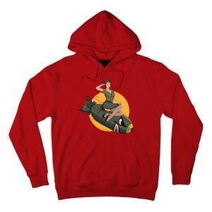 Cherry Bomb WW2 Pin Up Girl Tall Hoodie