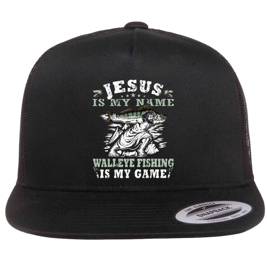 Catching big Walleye Fish over 25 inches Walleye Hunter Flat Bill Trucker Hat