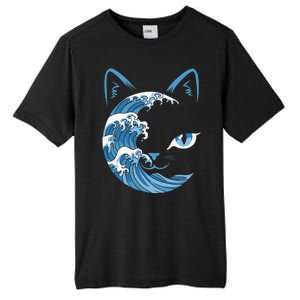 Cat Bule Wave Blue Cats Wave Blue Wave Of Cat Ladies Tall Fusion ChromaSoft Performance T-Shirt