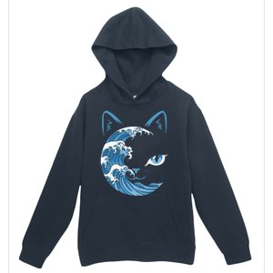 Cat Bule Wave Blue Cats Wave Blue Wave Of Cat Ladies Urban Pullover Hoodie