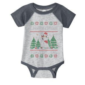 Christmas Begins With Christ Funny Ugly Christmas Jesus Infant Baby Jersey Bodysuit