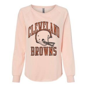 C.L.E.V.E.L.A.N.D B.R.O.W.N.S White Helmet Womens California Wash Sweatshirt