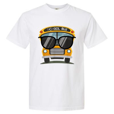 Cool Bus With Sunglasses School Bus Party Garment-Dyed Heavyweight T-Shirt