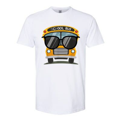 Cool Bus With Sunglasses School Bus Party Softstyle CVC T-Shirt