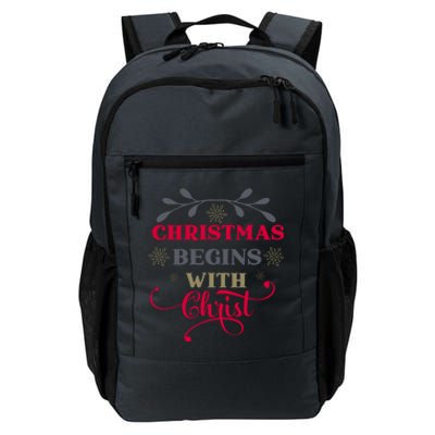 Christmas Begins With Christ Christian Daily Commute Backpack