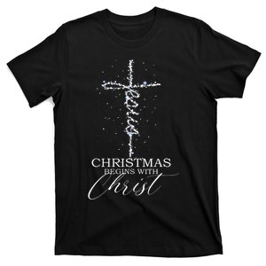 Christmas Begins With Christ Jesus Faithful Christian Light Long Sleeve T-Shirt