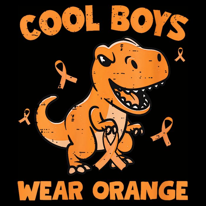 Cool Boys Wear Orange TRex Multiple Sclerosis Awareness Kid Wool Snapback Cap