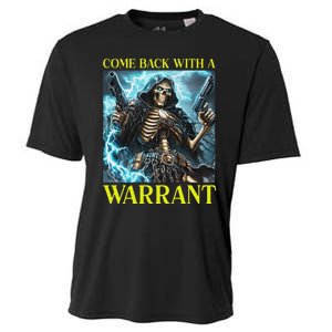 Come Back With A Warrant Cringe Skeleton Meme Cooling Performance Crew T-Shirt