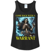 Come Back With A Warrant Cringe Skeleton Meme Ladies Essential Tank